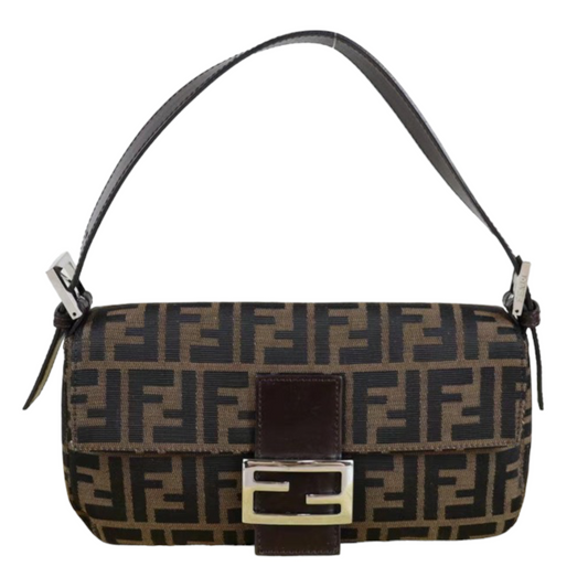 Rank A ｜ FENDI Zucca Mamma Baguette Shoulder Bag ｜22101901