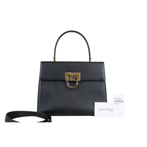 Rank A ｜Ferragamo Gancini 2WAY Handbag Shoulderbag｜030810