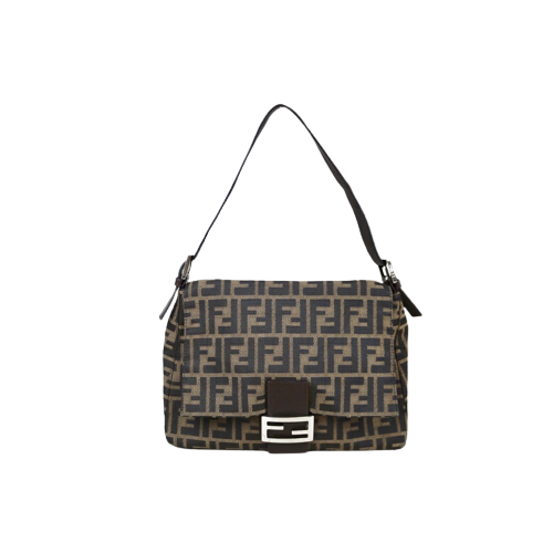 Rank AB ｜  FENDI Zucca Mamma Baguette Shoulder Bag ｜092504