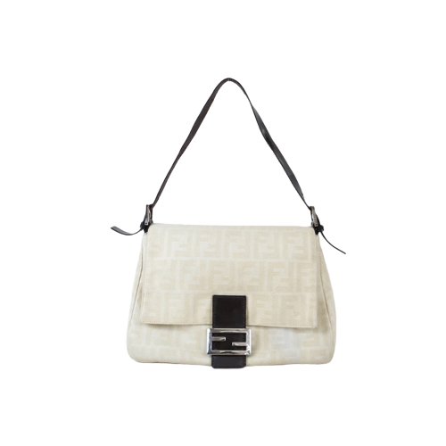 Rank AB ｜  FENDI Zucca Mamma Baguette Shoulder Bag ｜073121