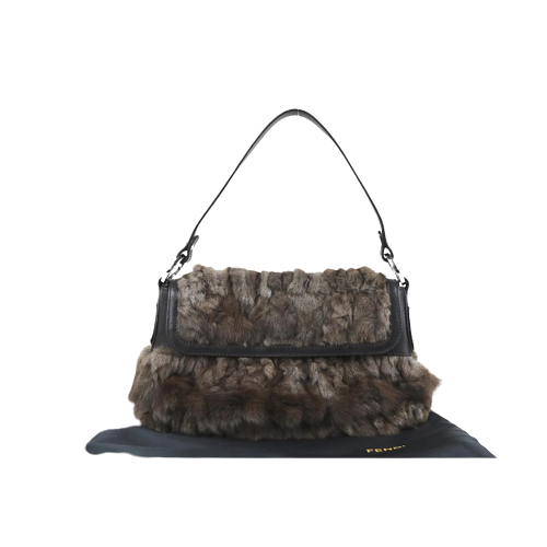 Rank A｜  FENDI Mink Mamma bucket Shoulder Bag ｜031906