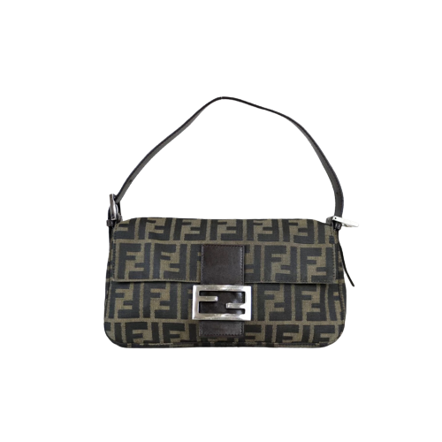 Rank AB ｜FENDI Zucca Mamma Baguette Shoulder Bag ｜031205