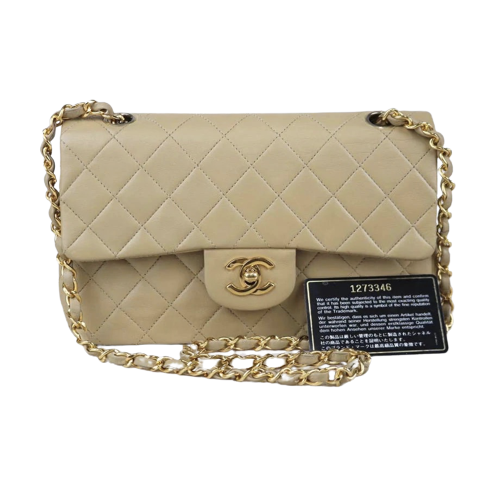 Rank AB ｜     CHANEL Matrasse Lamb SkinDouble Flap Double Chain Bag   ｜091001