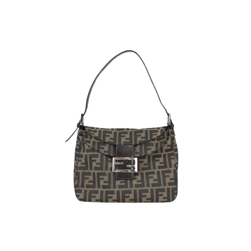 Rank A ｜ FENDI Zucca Mamma Baguette Shoulder Bag ｜021207