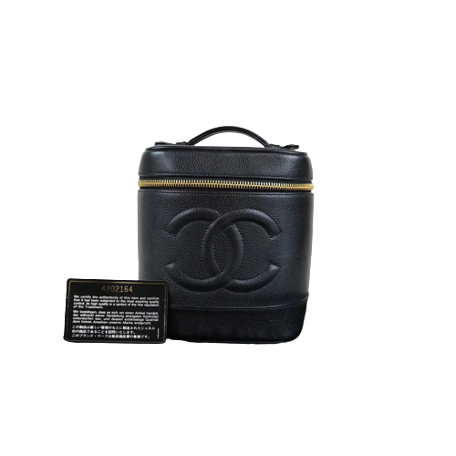 Rank A ｜ CHANEL Caviar Skin Vanity Handbag ｜021708