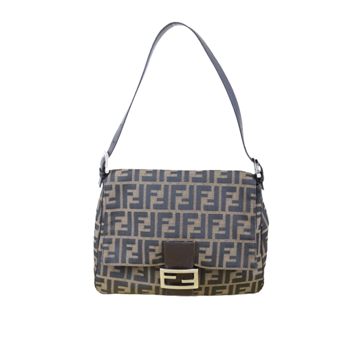 Rank AB ｜  FENDI Zucca Mamma Baguette Shoulder Bag ｜093008