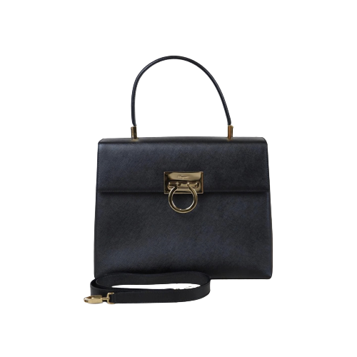 Rank A  ｜Ferragamo Gancini 2WAY Handbag  Shoulderbag｜093016