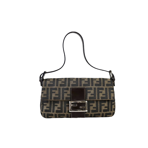 Rank A ｜ FENDI Zucca Mamma Baguette Shoulder Bag ｜020202