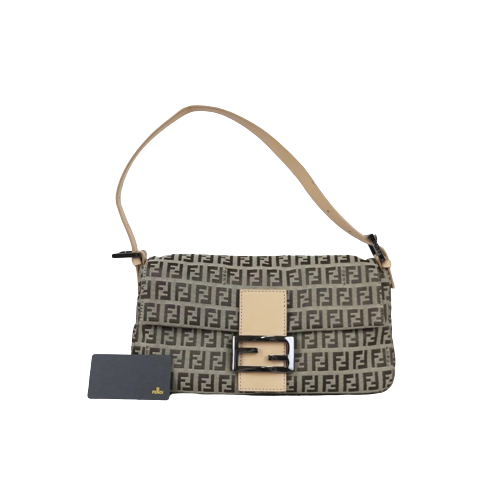 Rank S｜ FENDI Zucca Mamma Baguette Shoulder Bag ｜021208