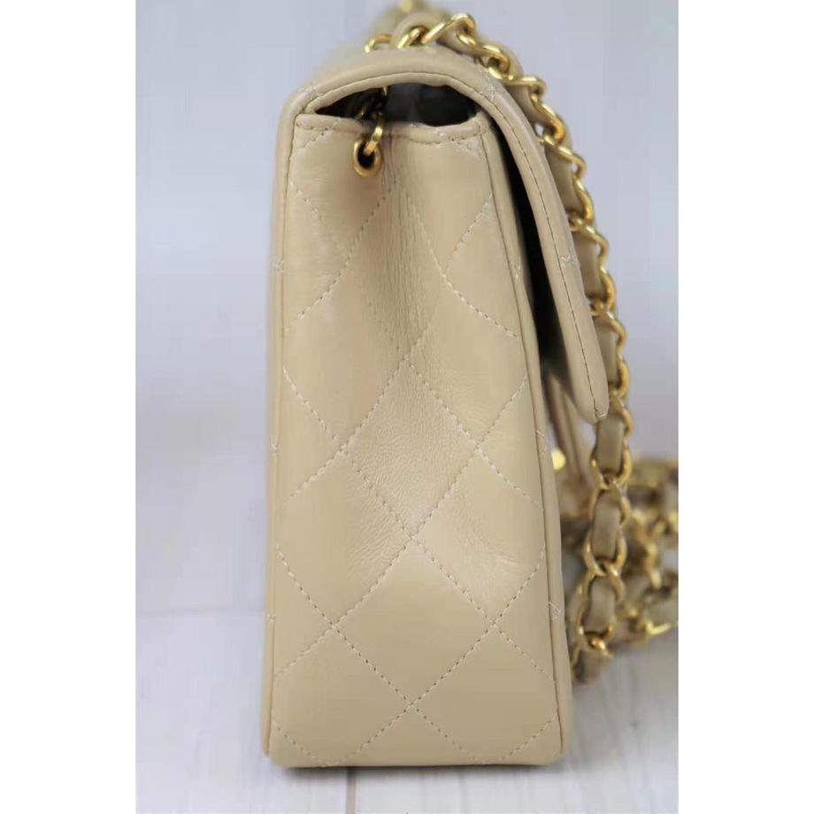 Rank A ｜    CHANEL Matrasse Lamb SkinDouble Flap Double Chain Bag    ｜092405