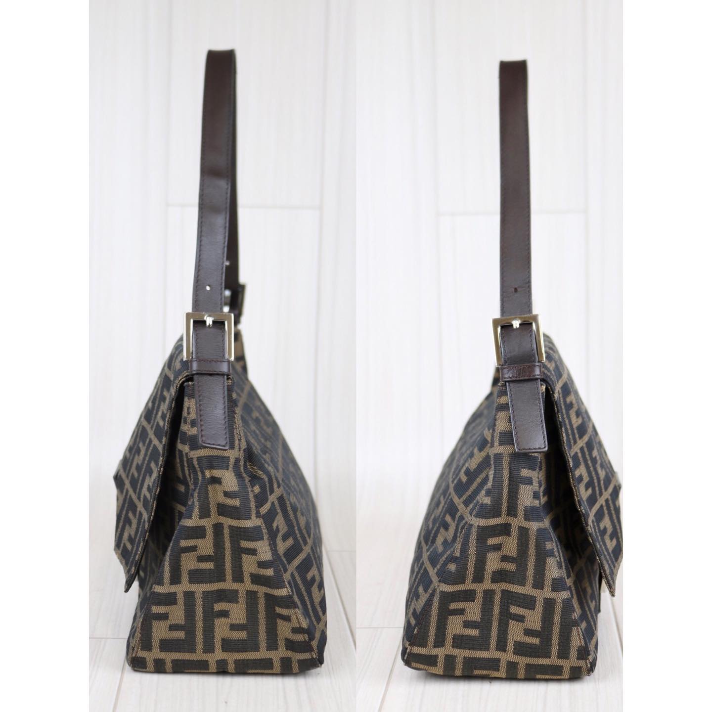 Rank AB ｜  FENDI Zucca Mamma Baguette Shoulder Bag ｜092504