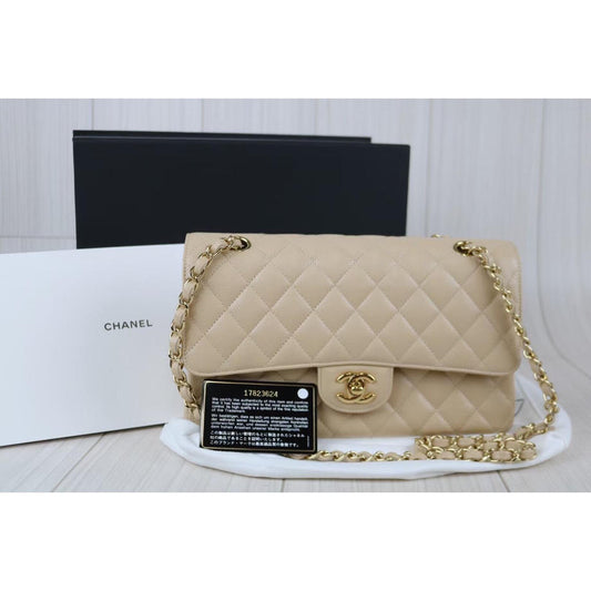 Rank SA ｜    CHANEL Matrasse Caviar Skin Double Flap Double Chain Bag  ｜091709