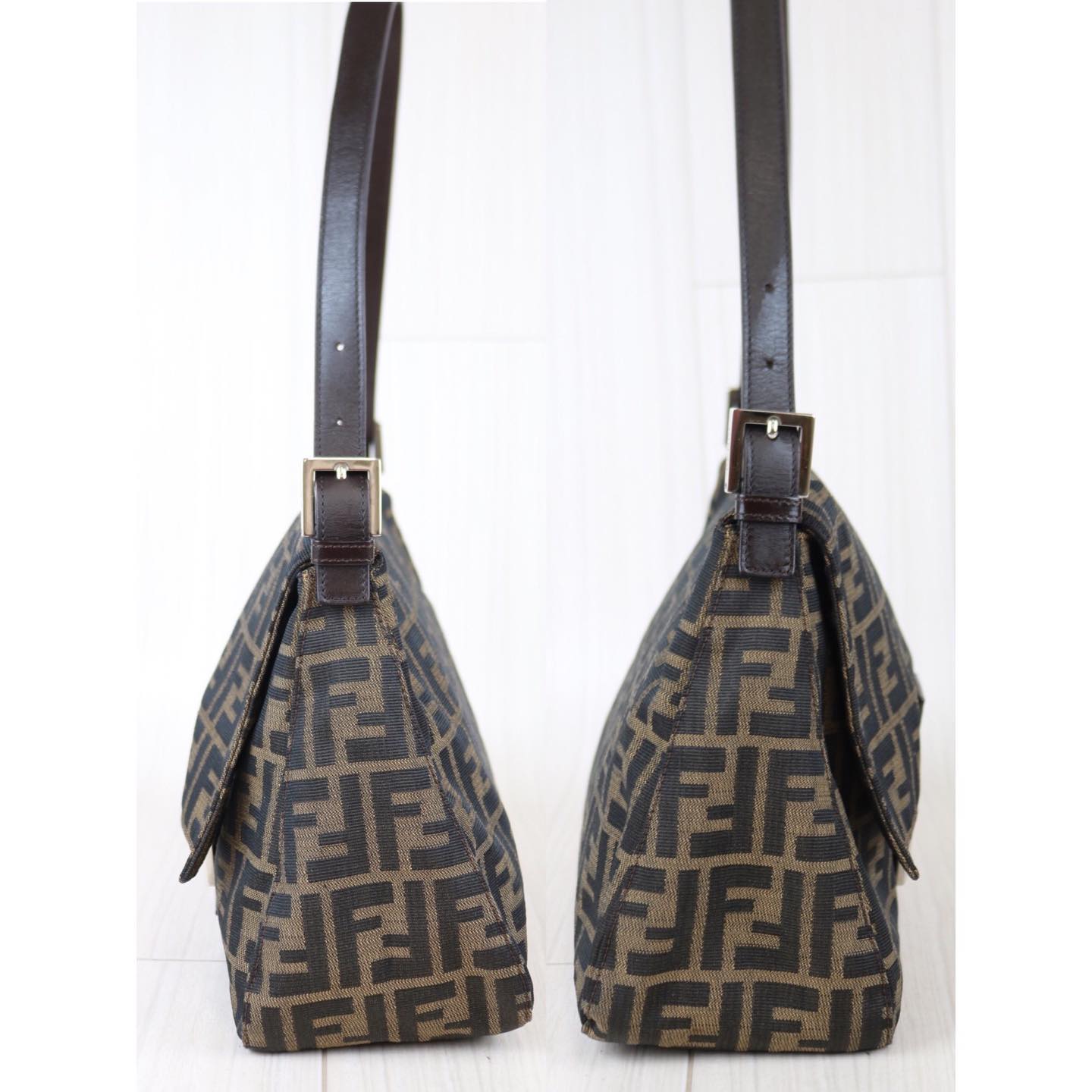 Rank AB ｜  FENDI Zucca Mamma Baguette Shoulder Bag ｜093008