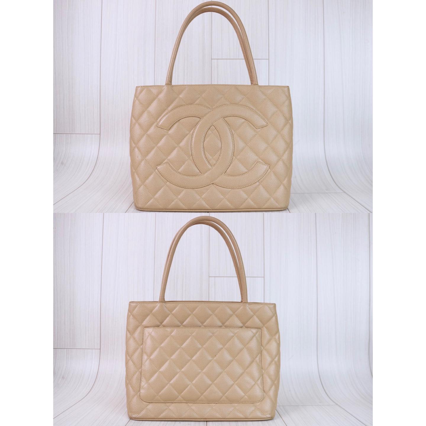 Rank A ｜ CHANEL Caviar Skin Leather Calf Leather Tote Bag｜112501