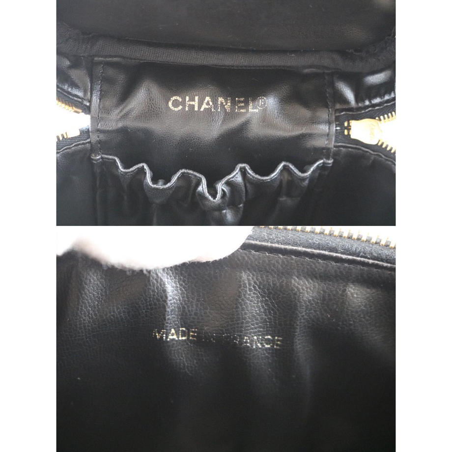 Rank A ｜    CHANEL Caviar Skin Vanity Handbag    ｜080508