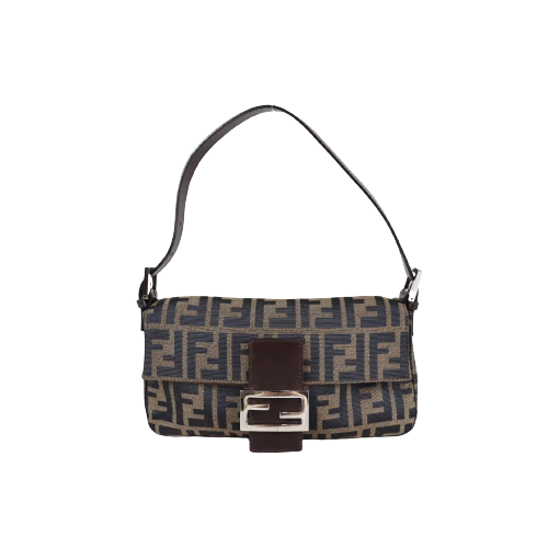 Rank A ｜ FENDI Zucca Mamma Baguette Shoulder Bag ｜090204