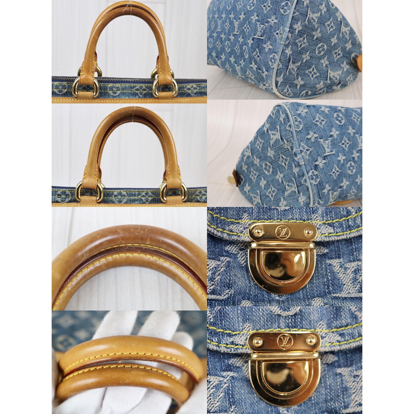 Rank AB ｜     LV Monogram Denim  Handbag    ｜102811