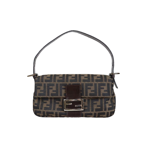 Rank A ｜ FENDI Zucca Mamma Baguette Shoulder Bag ｜082304