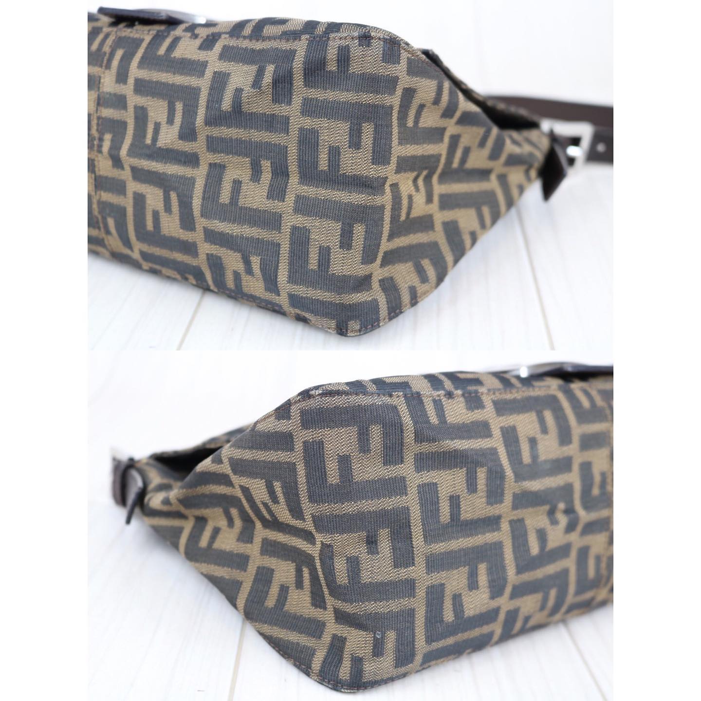 Rank AB ｜  FENDI Zucca Mamma Baguette Shoulder Bag ｜092504