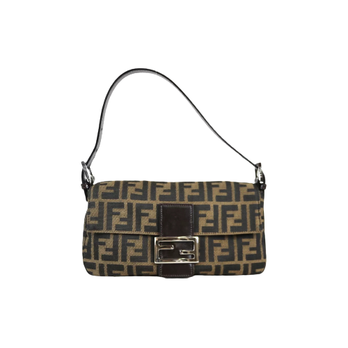 W-Rank A ｜ FENDI Zucca Mamma Baguette Shoulder Bag ｜062105