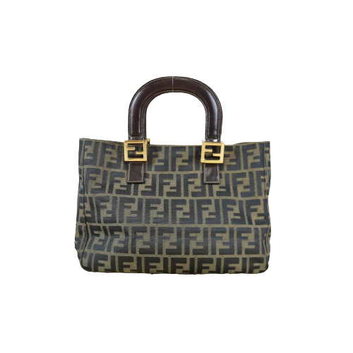 W-Rank A ｜ FENDI Zucca Mamma HandBag ｜063010