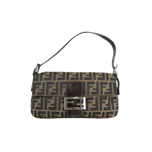 W-Rank A ｜ FENDI Zucca Mamma Baguette Shoulder Bag ｜070103