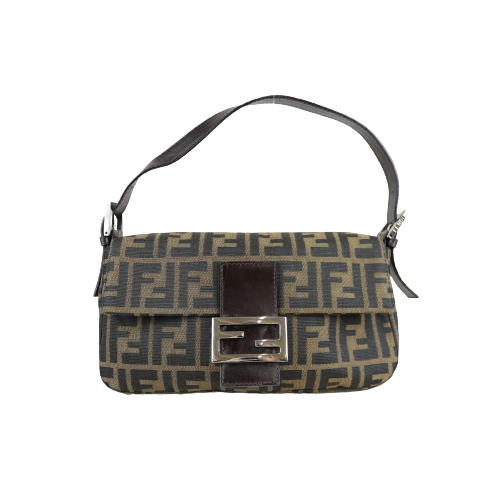 W-Rank A ｜ FENDI Zucca Mamma Baguette Shoulder Bag ｜070207