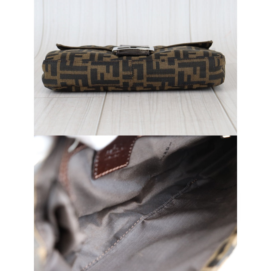 Rank A ｜ FENDI Zucca Mamma Baguette Shoulder Bag ｜22121908