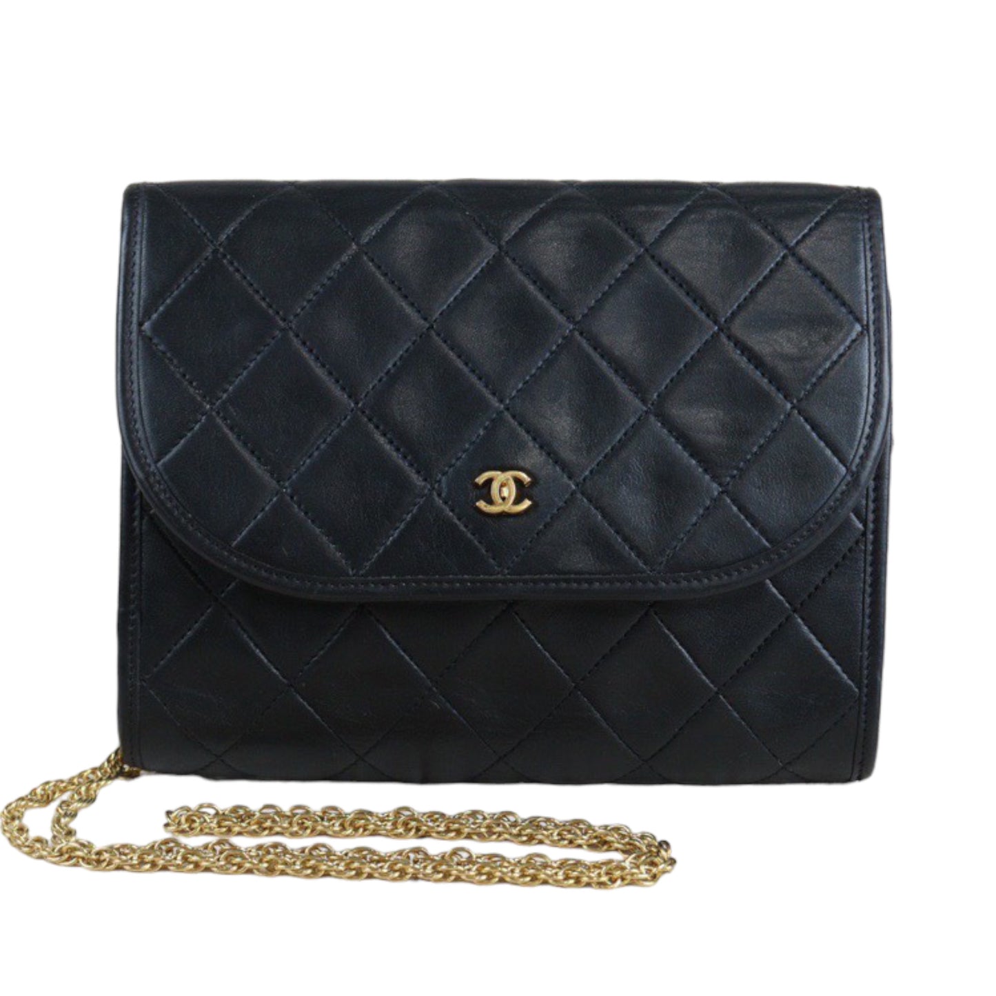 Rank A ｜ CHANEL Mini Coco Mark Matrasse Lambskin Chain Shoulder Bag ｜23022707