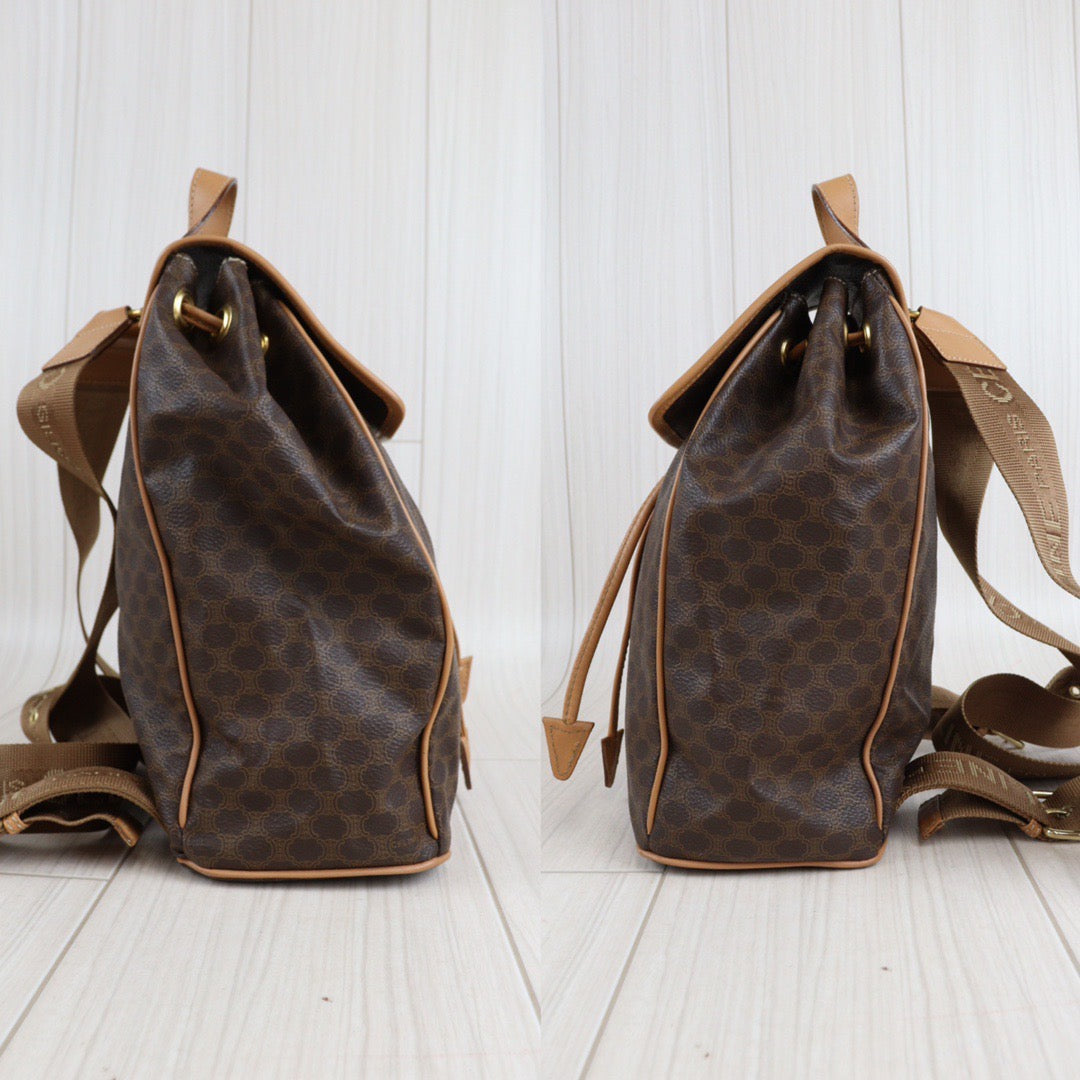 Rank A ｜ CELINE Macadam Backpack ｜23032702