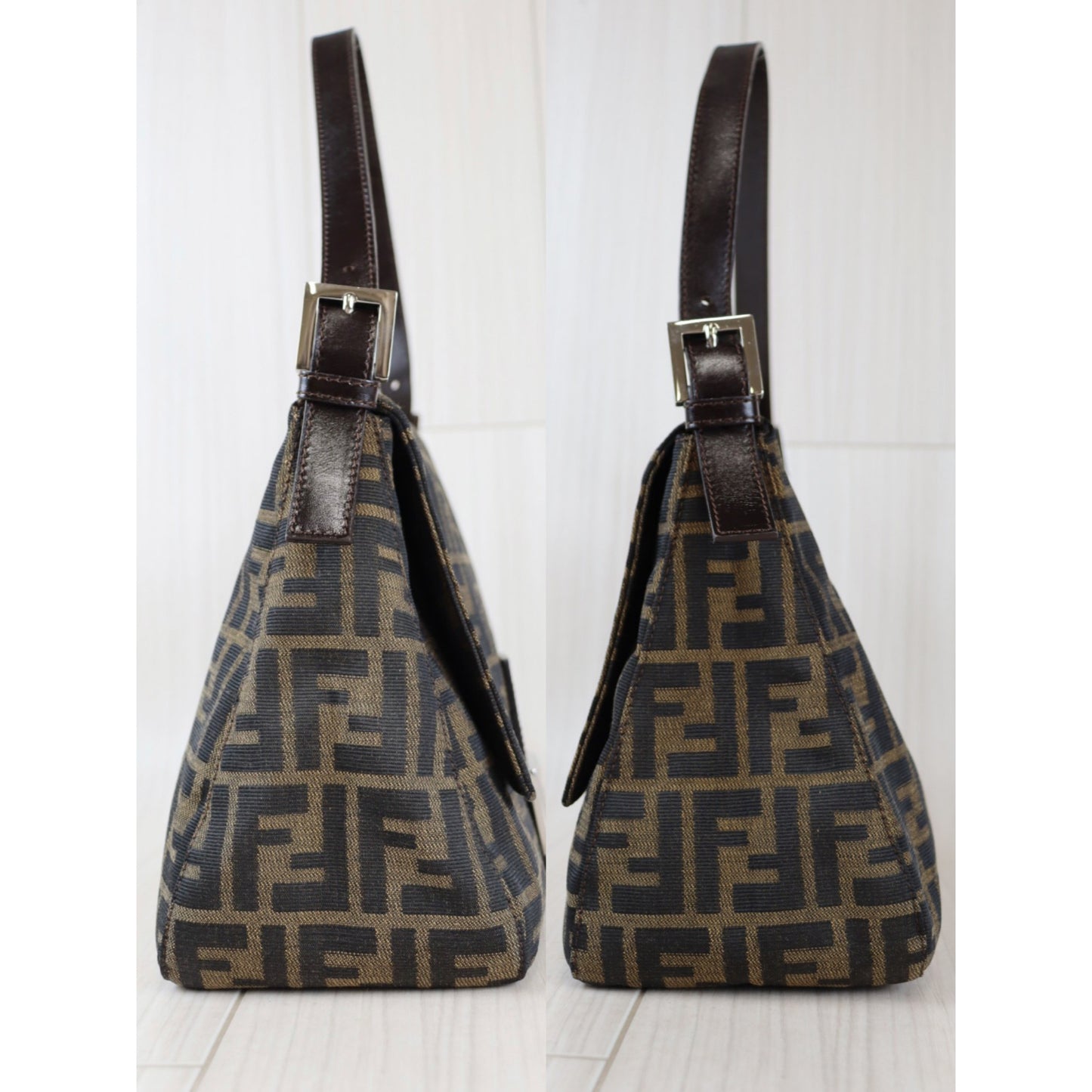 Rank AB｜ FENDI Zucca Mamma Baguette Shoulder Bag ｜080602