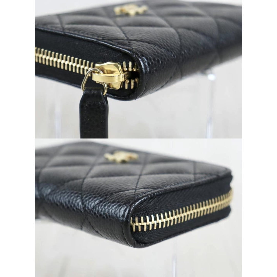 Rank A ｜Chanel Caviar Skin Card Holders｜22120504