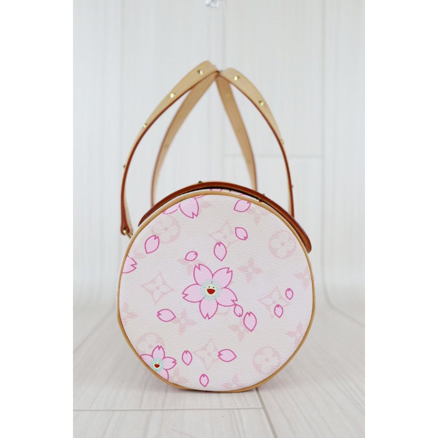 Rank A ｜LV Monogram Cherry Blossom Rose Pink Takashi Murakami｜071808