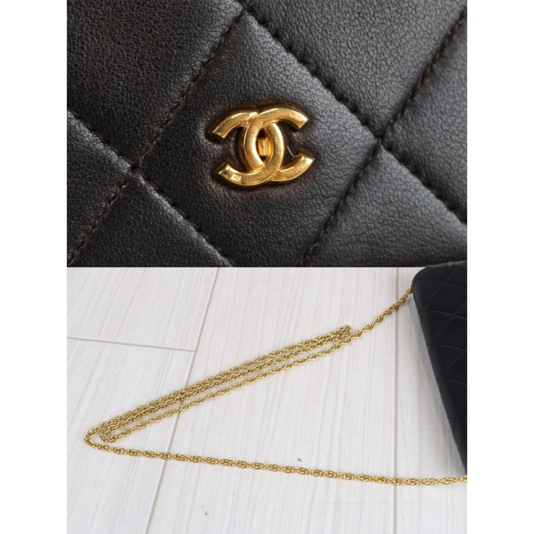 Rank A ｜ CHANEL Mini Coco Mark Matrasse Lambskin Chain Shoulder Bag ｜23032302