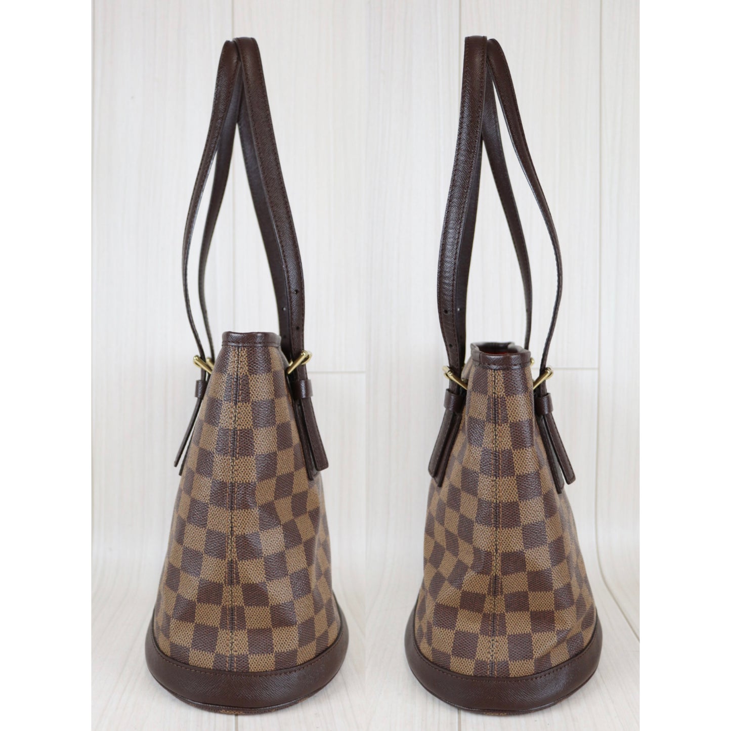 Rank A ｜ LV Damier Petit Bucket PM Tote Bag｜090203