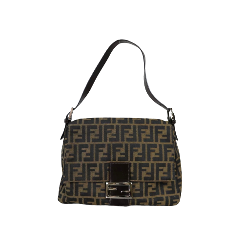 Rank A ｜ FENDI Zucca Mamma Baguette Shoulder Bag ｜041508