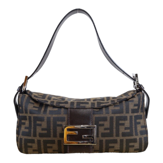 Rank A｜ FENDI Zucca Mamma Baguette Shoulder Bag ｜23021304
