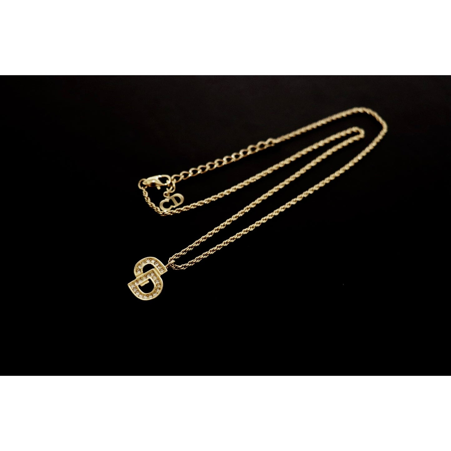 Rank A ｜ Dior CD Necklace 18k Gold Plated ｜090304