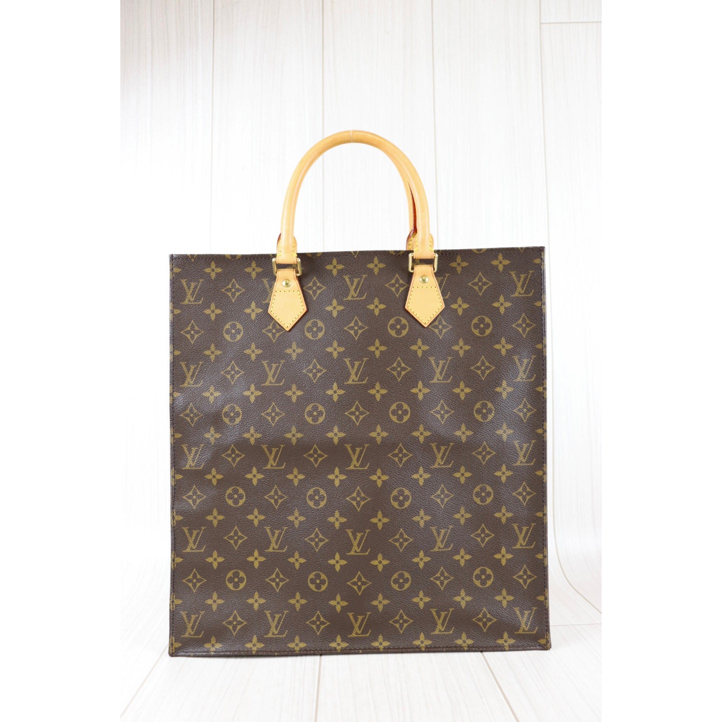 Rank A ｜ LV Monogram Sac Plat Tote Bag ｜081905