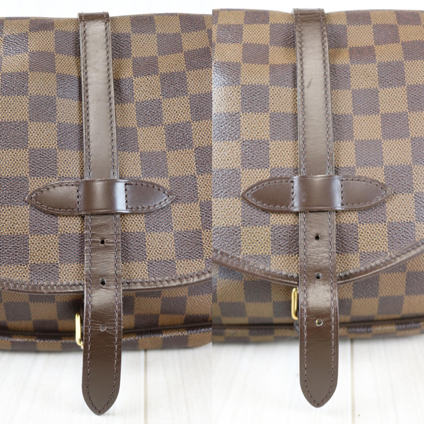 Rank AB ｜ LV Damier Saumur MM Shoulder Bag｜061706