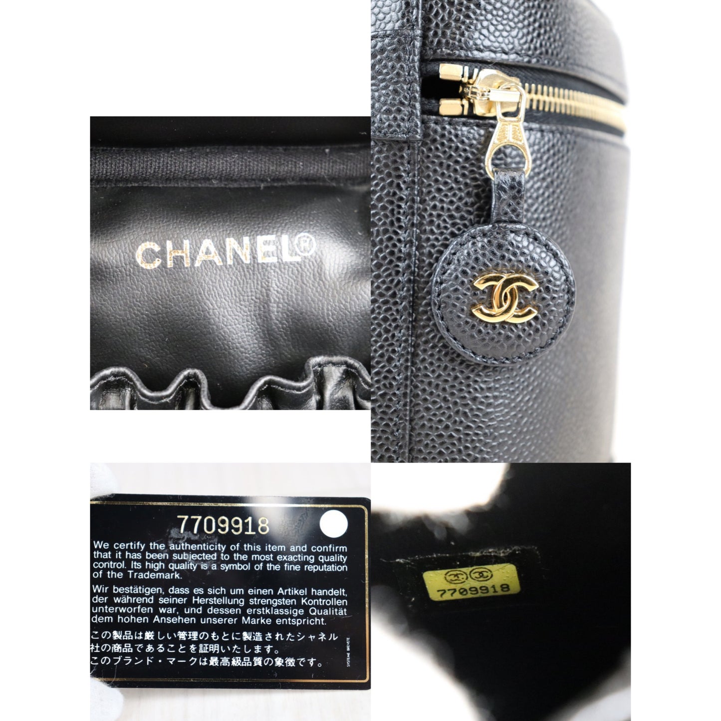 Rank SA ｜ CHANEL Caviar Skin Vanity Handbag ｜072207