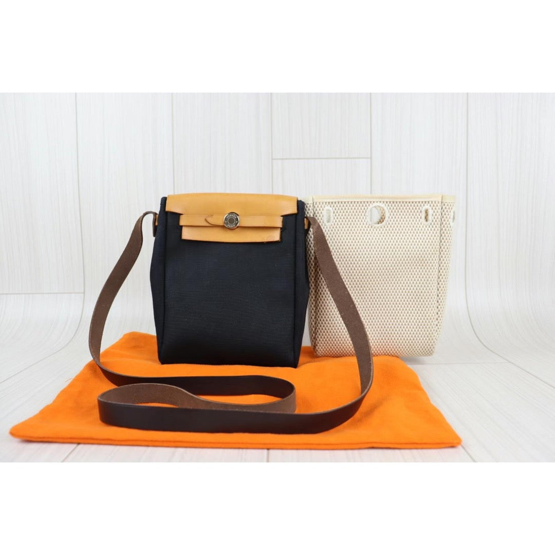 Rank A ｜ HERMES Herbag TPM Mini Shoulder Bag ｜22111109