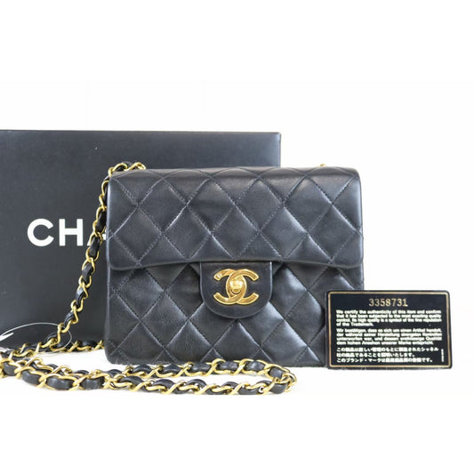 Rank A ｜ CHANEL Matrasse Lamb Skin Chain Shoulder Bag ｜021110