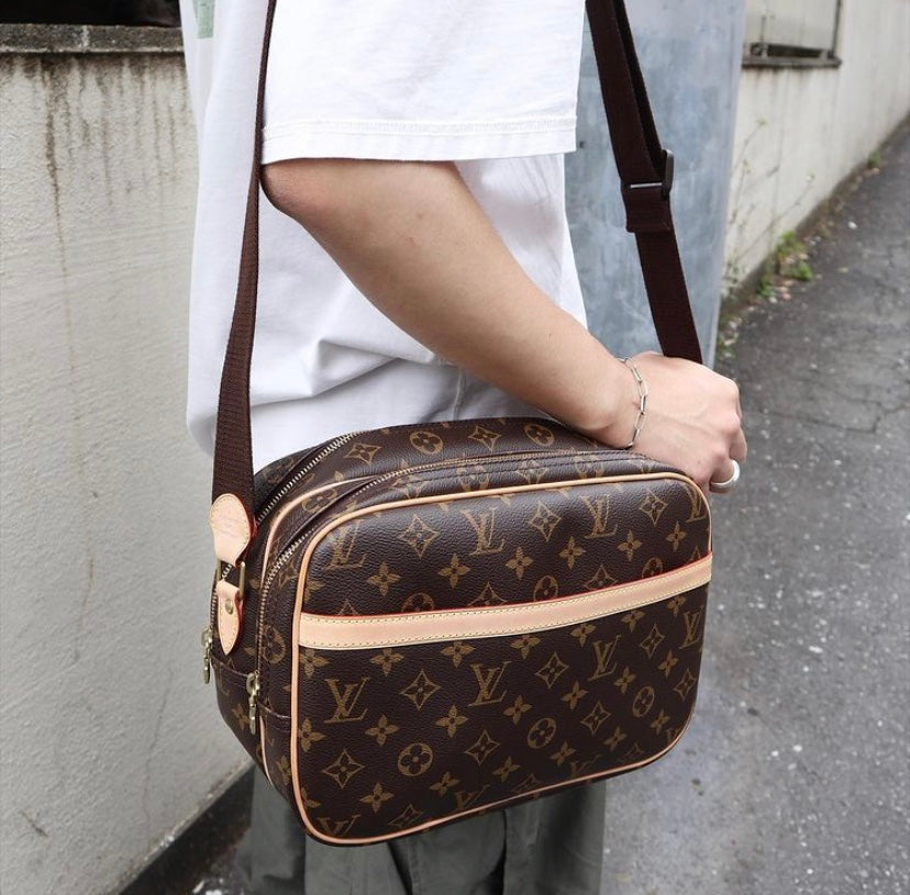 Rank A LV Monogram Reporter PM Shoulder Bag 012014 BRAND GET