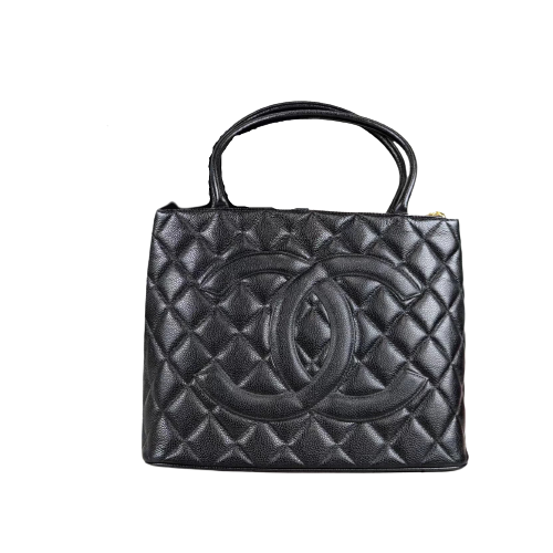 Rank A ｜ CHANEL Caviar Skin Leather Calf Leather Tote Bag｜032423