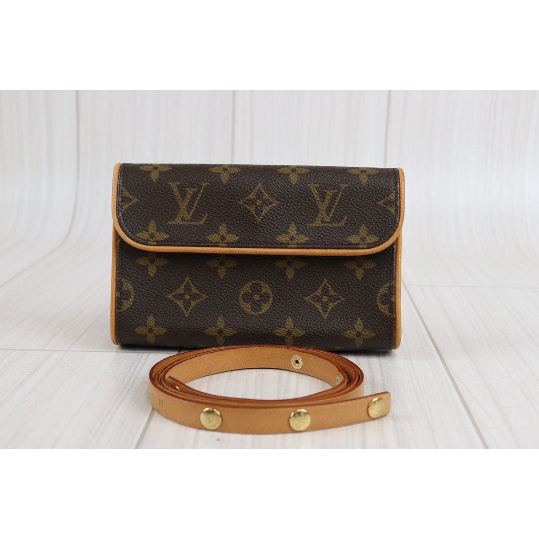 Louis Vuitton Monogram Pochette Florentine Belt Bag sz S For Sale