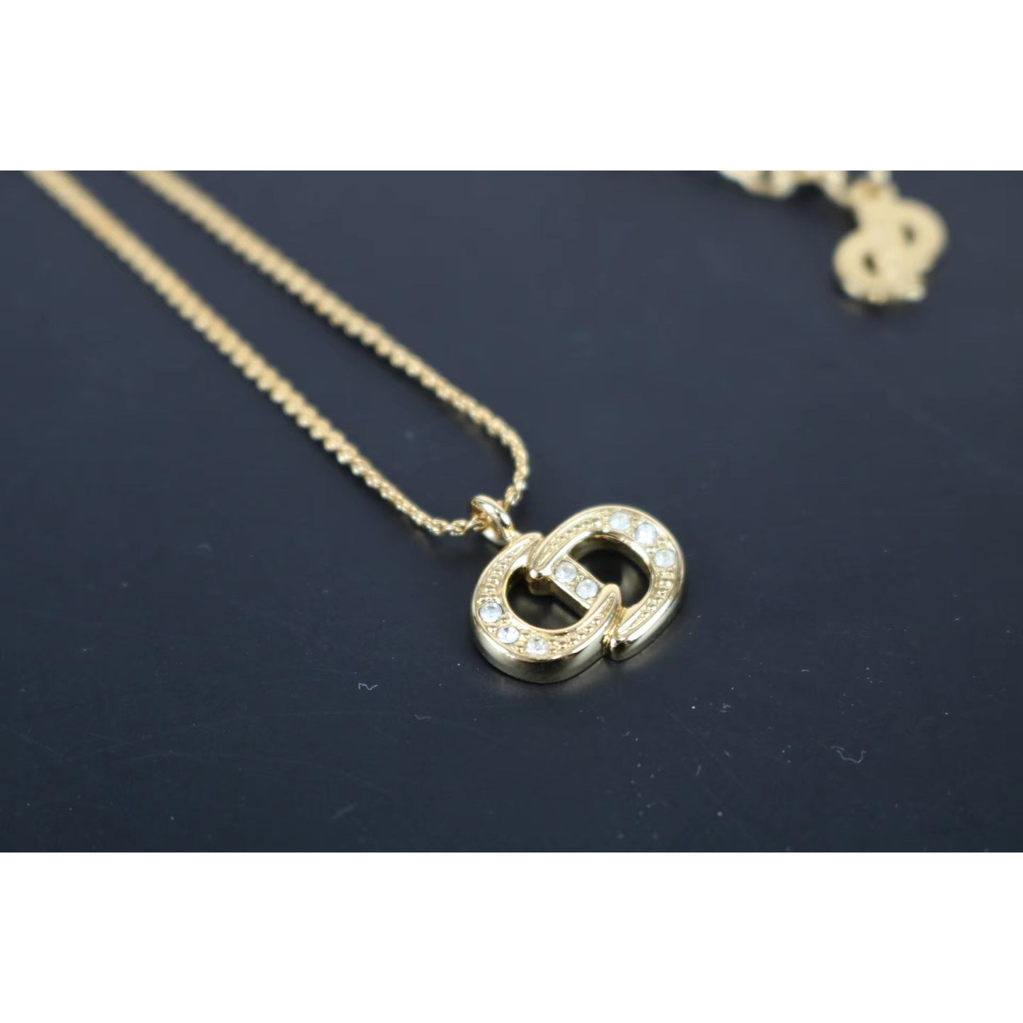 Rank A ｜ Dior Necklace Diamond Gold ｜041801