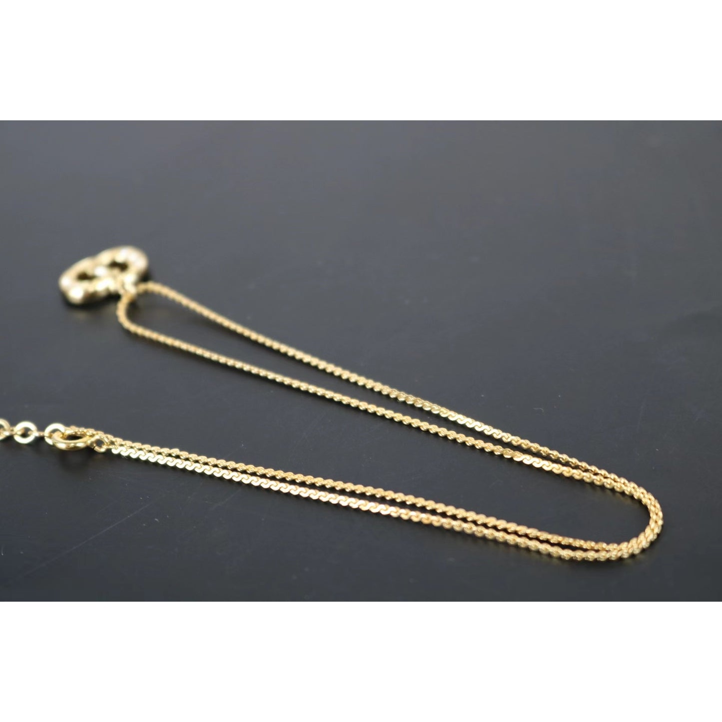 Rank A ｜ Dior Necklace Diamond Gold ｜041801