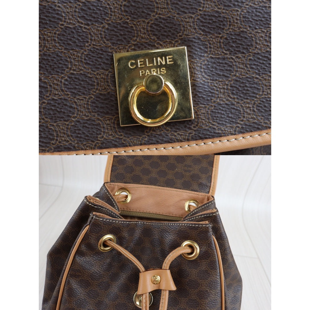 Rank A ｜ CELINE Macadam Backpack ｜23032702