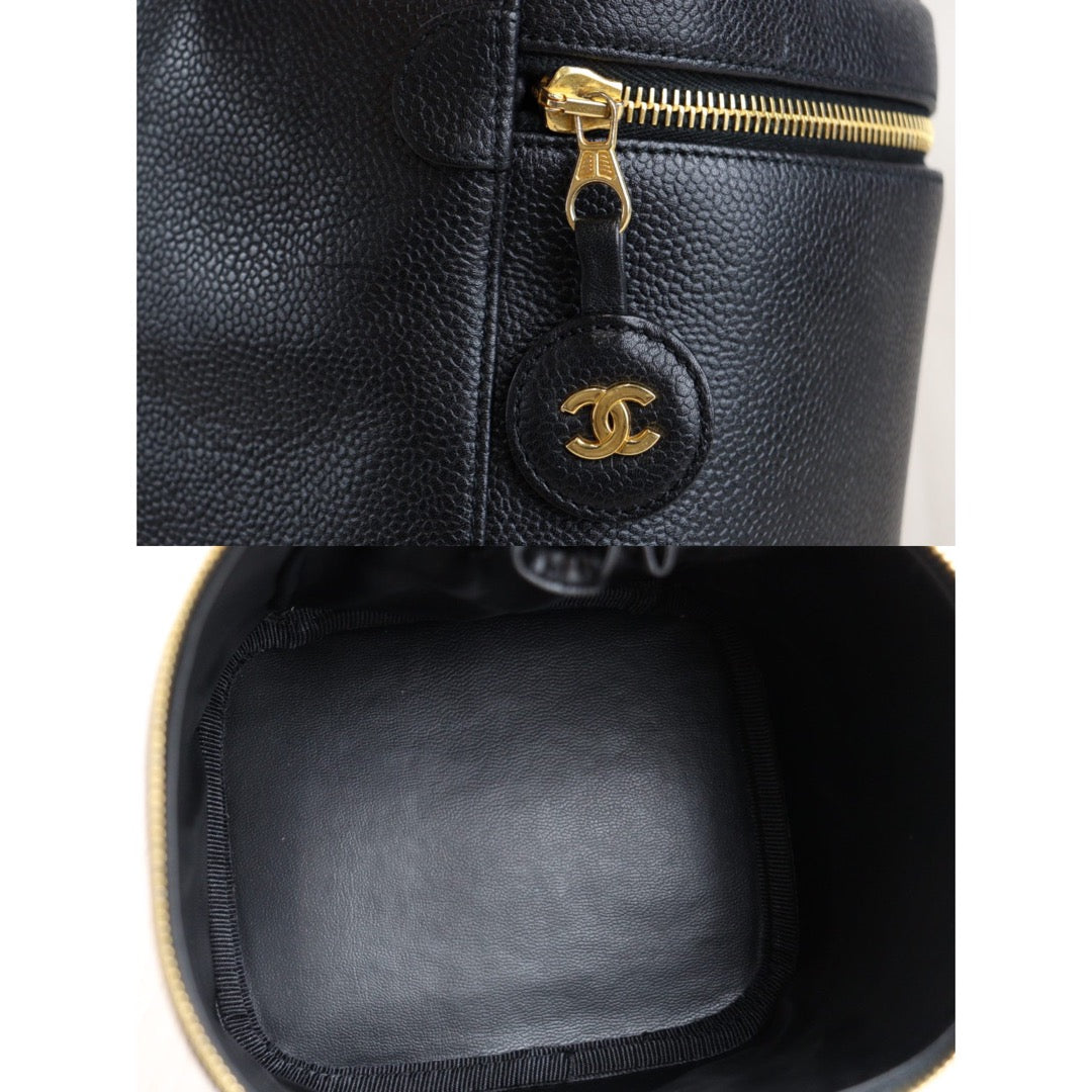 Rank AB ｜ CHANEL Caviar Skin Vanity Handbag ｜23022008